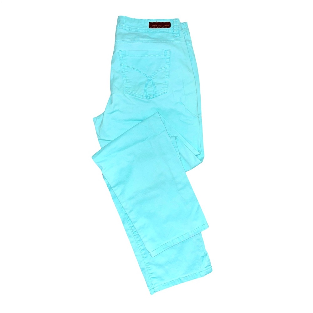 Calvin Klein blue skinny crop